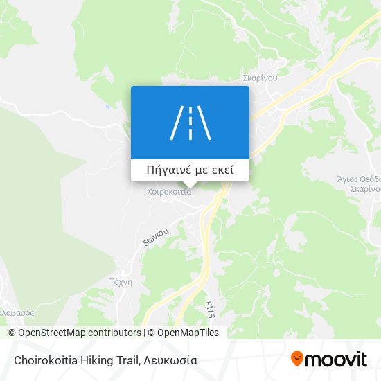 Choirokoitia Hiking Trail χάρτης