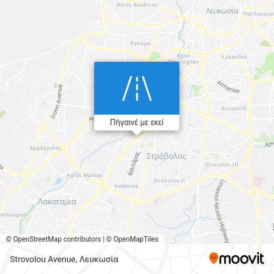 Strovolou Avenue χάρτης