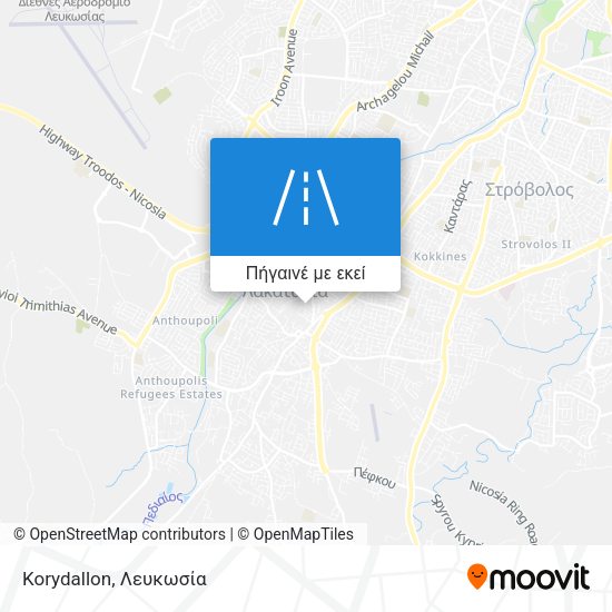 Korydallon χάρτης