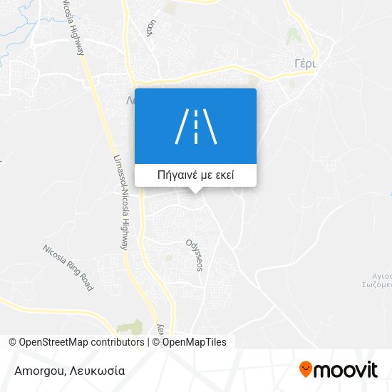 Amorgou χάρτης