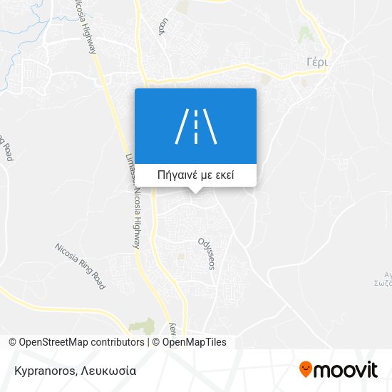 Kypranoros χάρτης