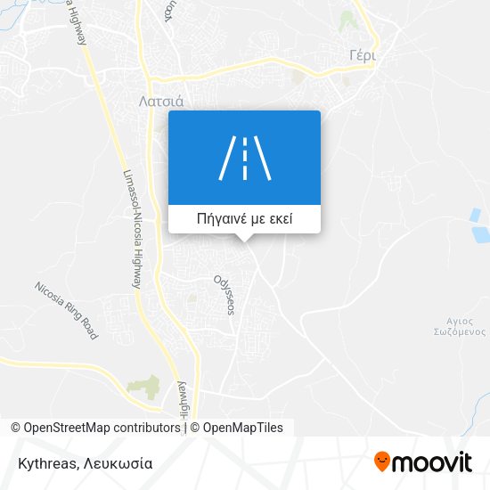 Kythreas χάρτης