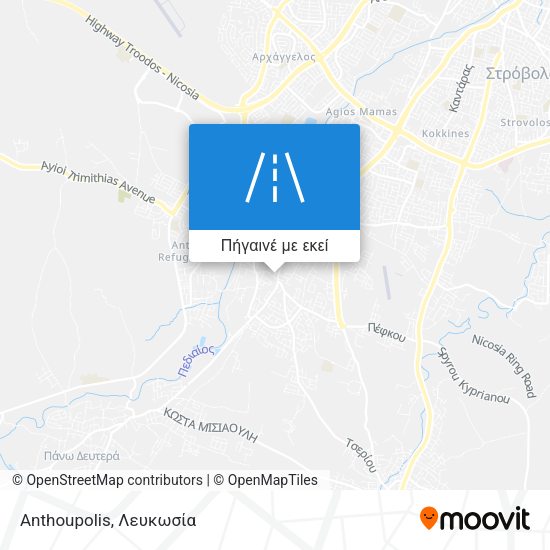 Anthoupolis χάρτης