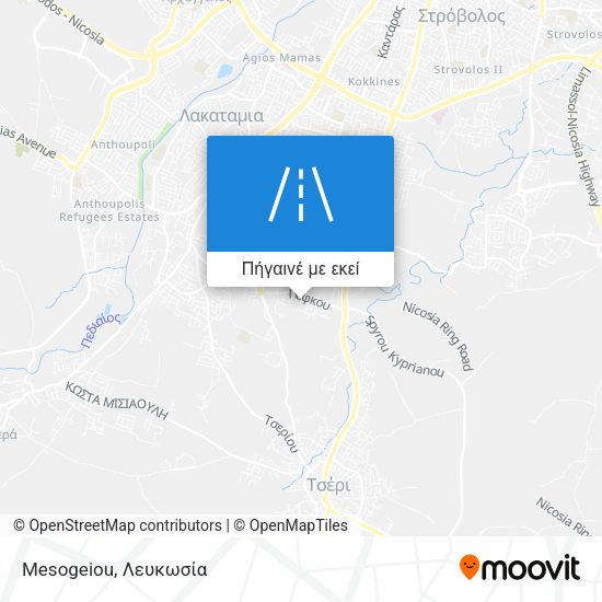 Mesogeiou χάρτης