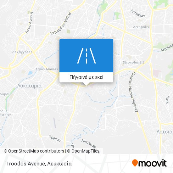 Troodos Avenue χάρτης