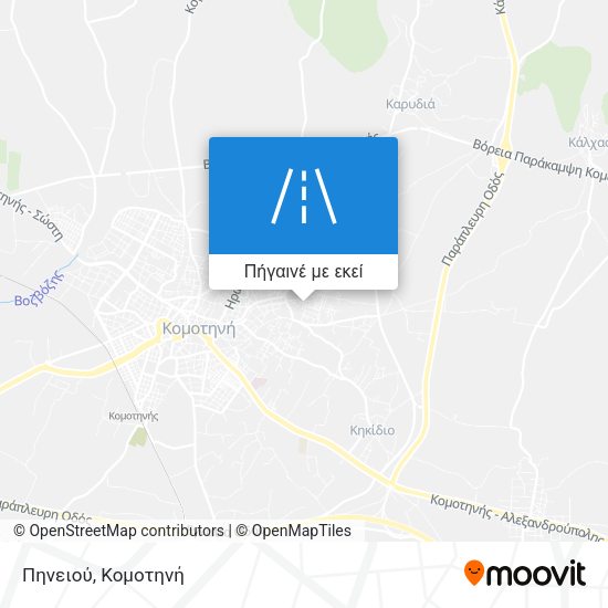 Πηνειού χάρτης