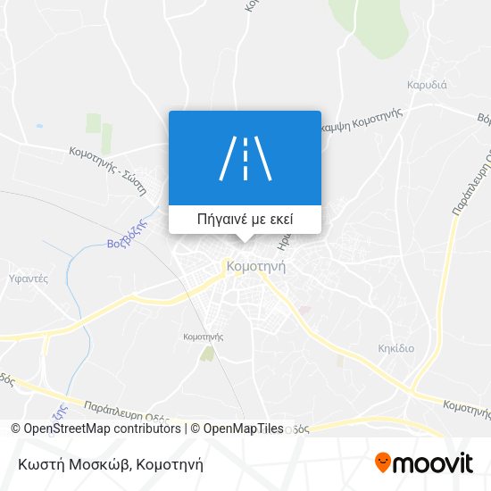Κωστή Μοσκώβ χάρτης