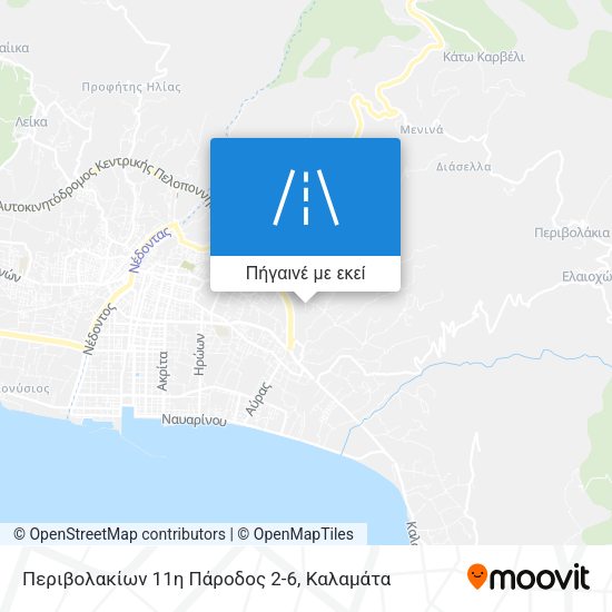 Περιβολακίων 11η Πάροδος 2-6 χάρτης