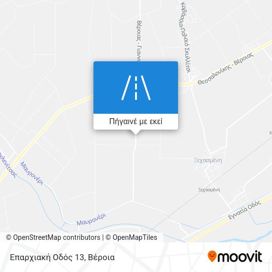 Επαρχιακή Οδός 13 χάρτης