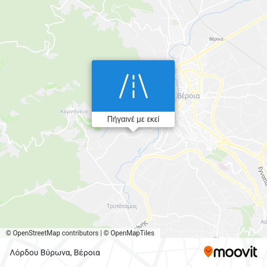 Λόρδου Βύρωνα χάρτης