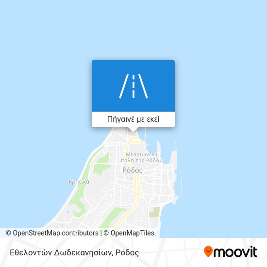 Εθελοντών Δωδεκανησίων χάρτης