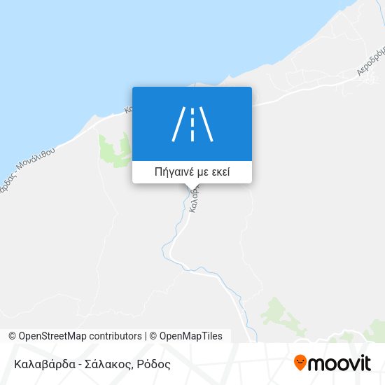 Καλαβάρδα - Σάλακος χάρτης