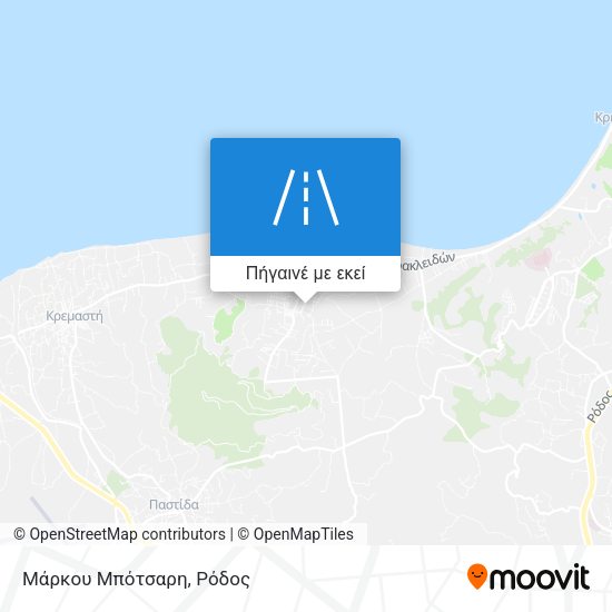 Μάρκου Μπότσαρη χάρτης
