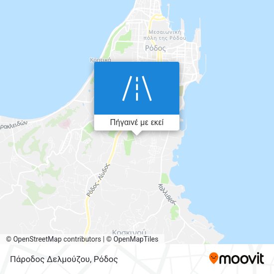 Πάροδος Δελμούζου χάρτης