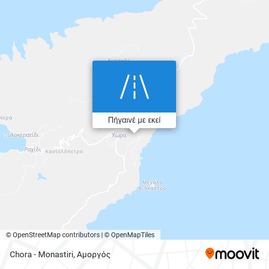 Chora - Monastiri χάρτης