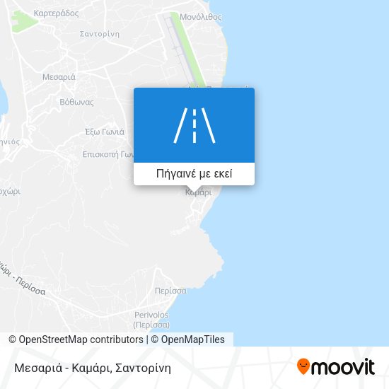 Μεσαριά - Καμάρι χάρτης