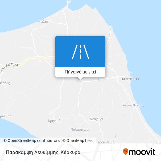 Παράκαμψη Λευκίμμης χάρτης