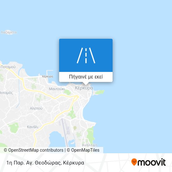 1η Παρ. Αγ. Θεοδώρας χάρτης