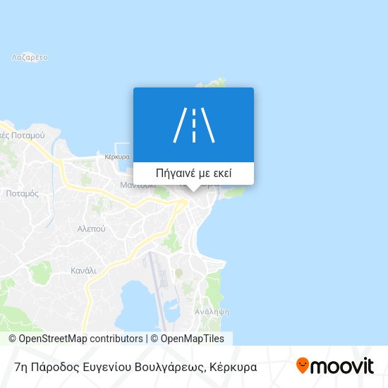 7η Πάροδος Ευγενίου Βουλγάρεως χάρτης