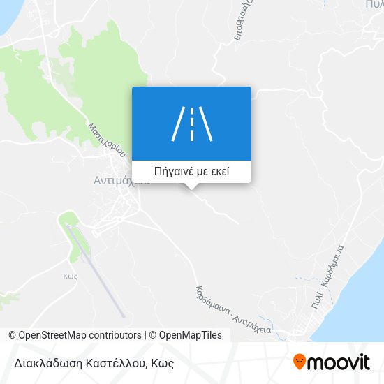 Διακλάδωση Καστέλλου χάρτης