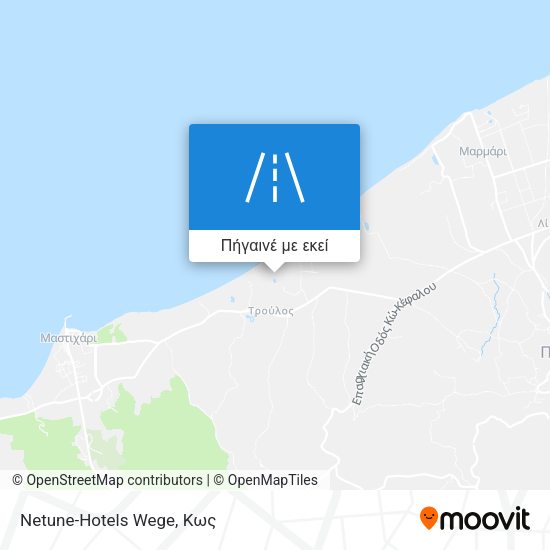 Netune-Hotels Wege χάρτης