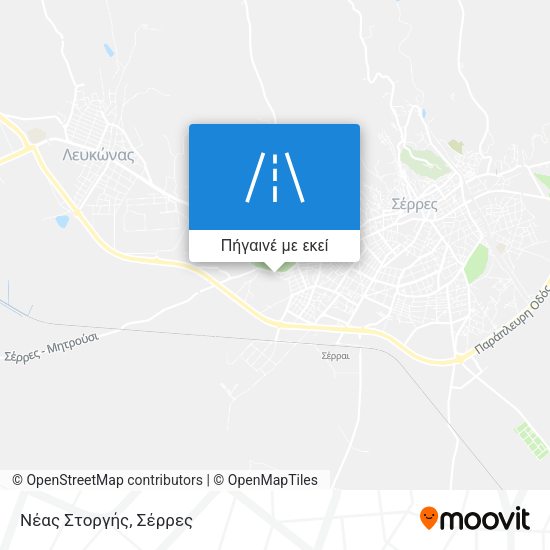Νέας Στοργής χάρτης