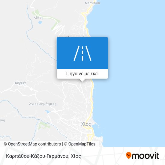 Καρπάθου-Κάζου-Γερμάνου χάρτης