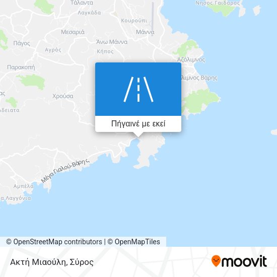 Ακτή Μιαούλη χάρτης