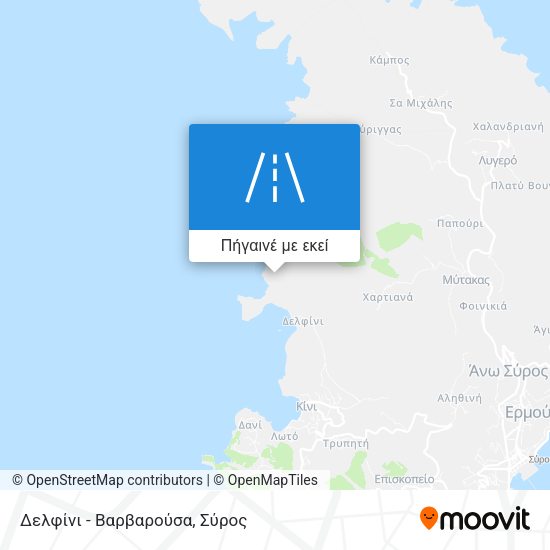 Δελφίνι - Βαρβαρούσα χάρτης