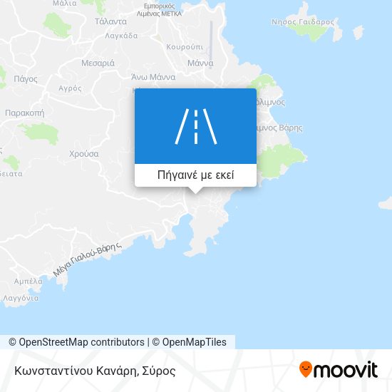 Κωνσταντίνου Κανάρη χάρτης