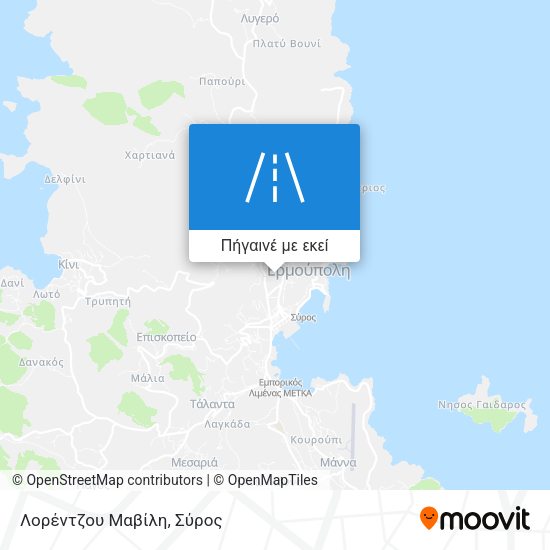 Λορέντζου Μαβίλη χάρτης