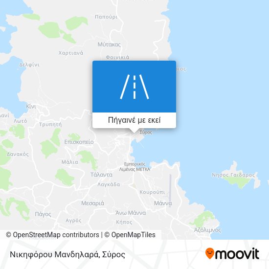 Νικηφόρου Μανδηλαρά χάρτης