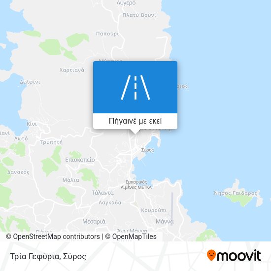 Τρία Γεφύρια χάρτης