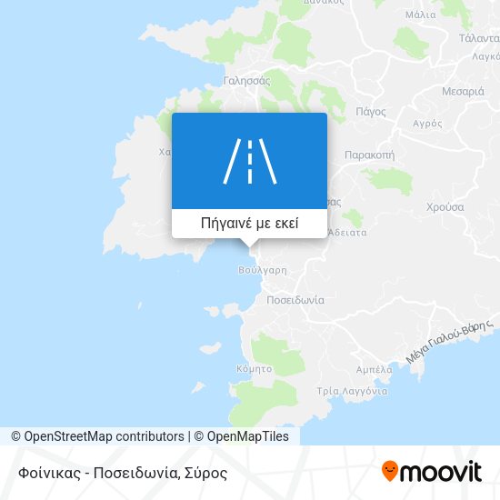 Φοίνικας - Ποσειδωνία χάρτης