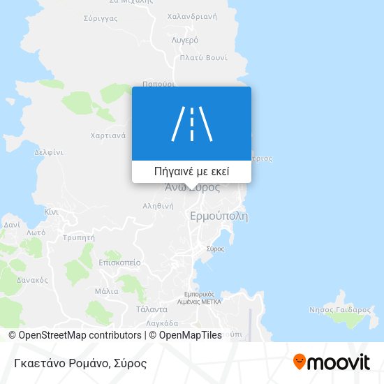 Γκαετάνο Ρομάνο χάρτης