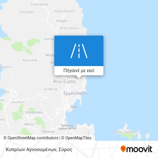 Κυπρίων Αγνοουμένων χάρτης