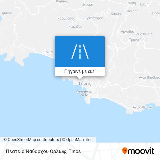 Πλατεία Ναύαρχου Ορλώφ χάρτης
