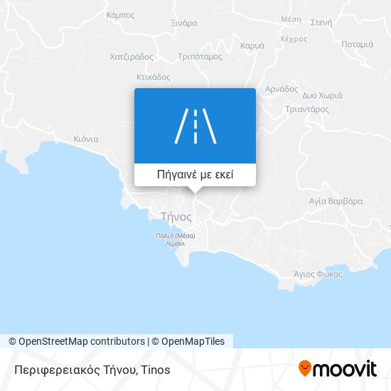 Περιφερειακός Τήνου χάρτης