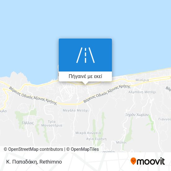 Κ. Παπαδάκη χάρτης
