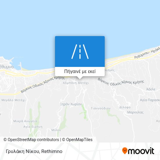 Γρυλάκη Νίκου χάρτης