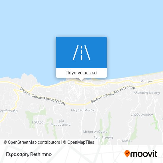 Γερακάρη χάρτης