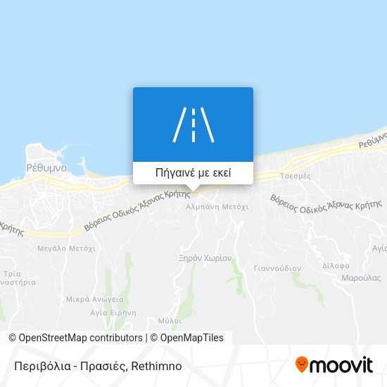 Περιβόλια - Πρασιές χάρτης