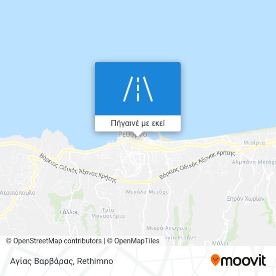 Αγίας Βαρβάρας χάρτης