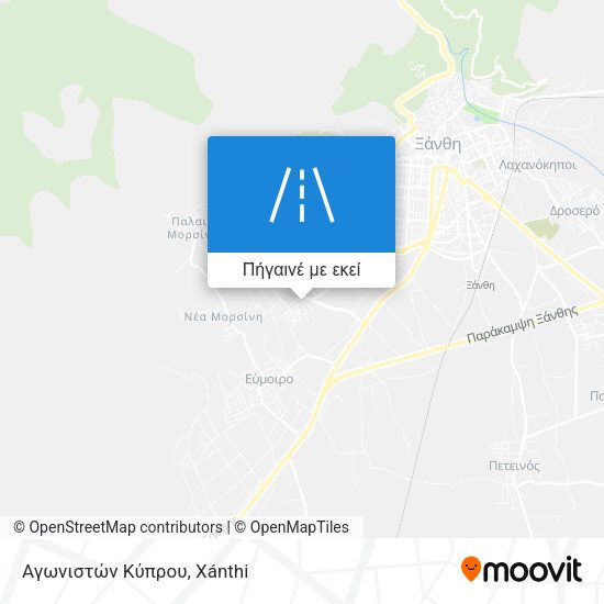 Αγωνιστών Κύπρου χάρτης
