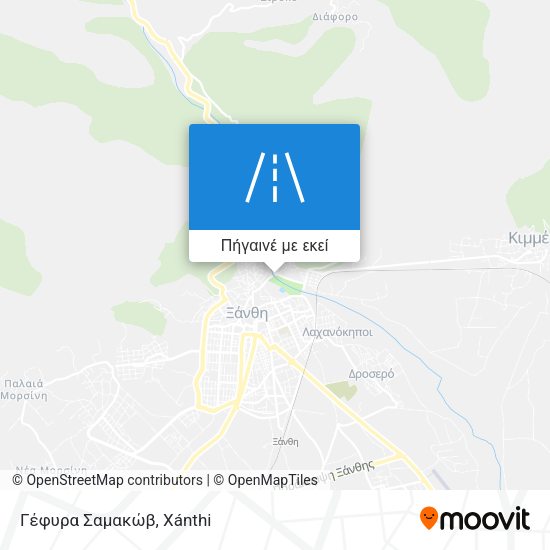 Γέφυρα Σαμακώβ χάρτης