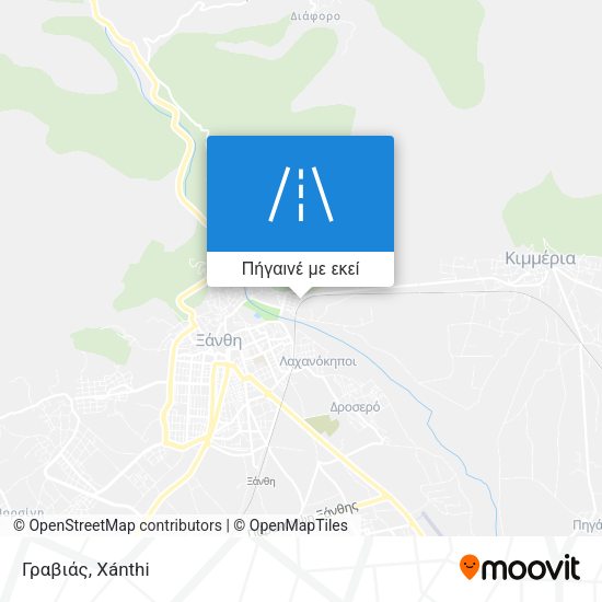 Γραβιάς χάρτης