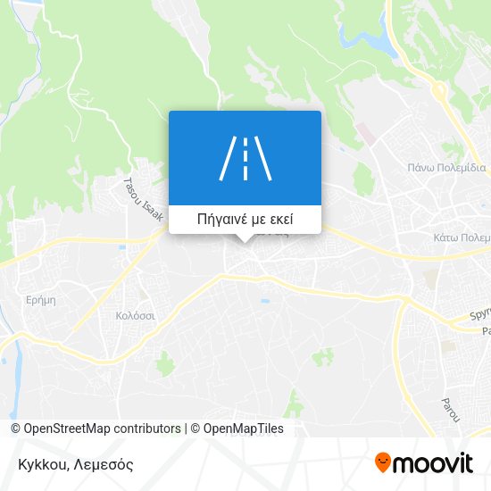 Kykkou χάρτης