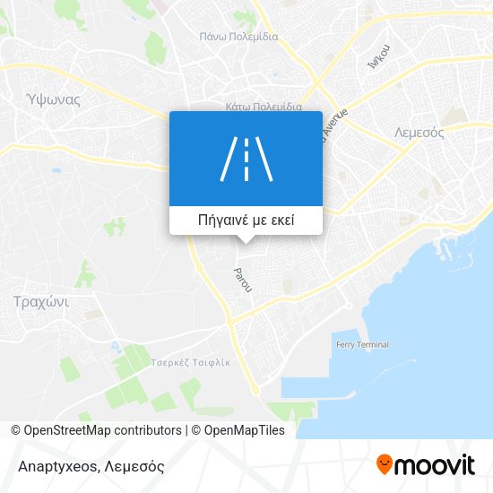 Anaptyxeos χάρτης
