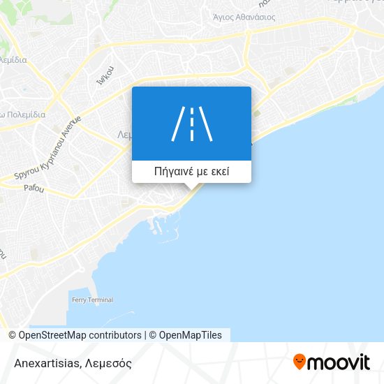 Anexartisias χάρτης