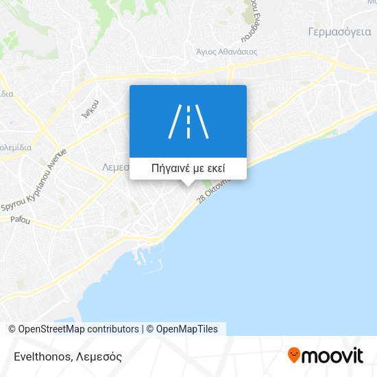 Evelthonos χάρτης